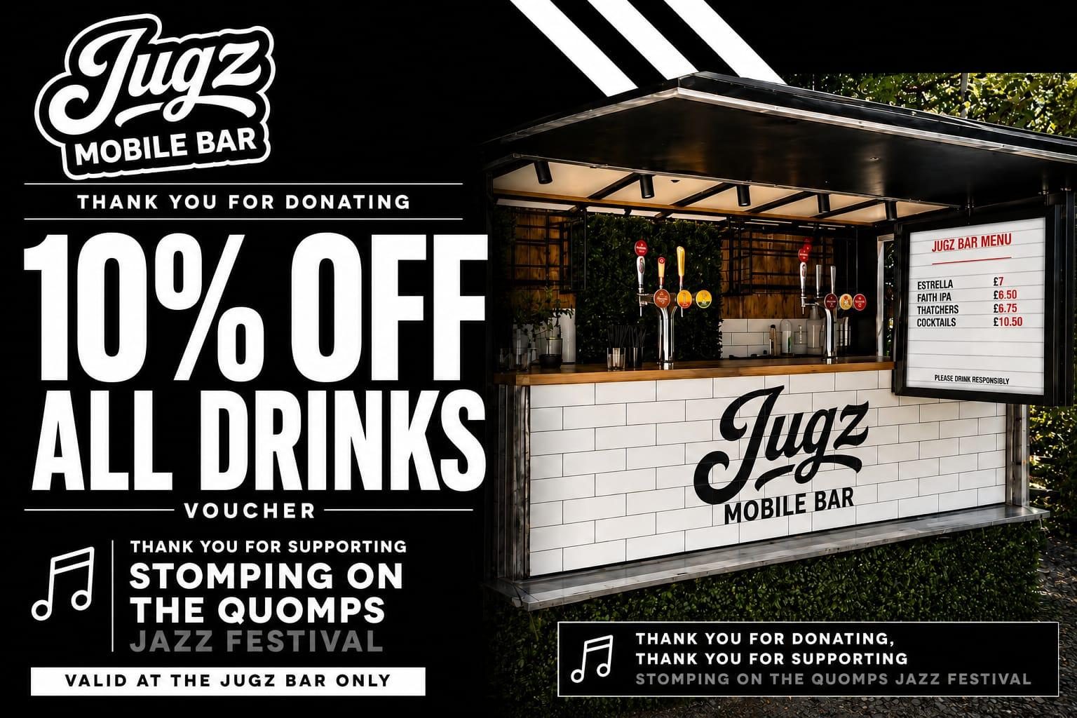 Jugz Mobile Bar drinks voucher
